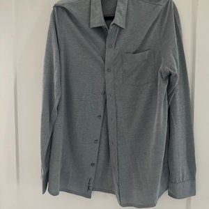 Travis Matthew Long Sleeved Button Up Gray Large